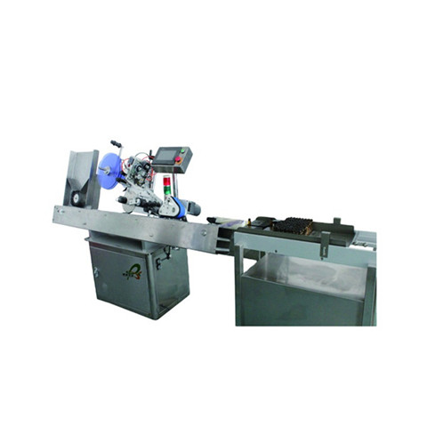 Blat stołowy Automatyczna maszyna do etykietowania płaszczyzn do worków Górna powierzchnia Etykieciarka do pudełek kartonowych z przezroczystym czujnikiem etykiet 