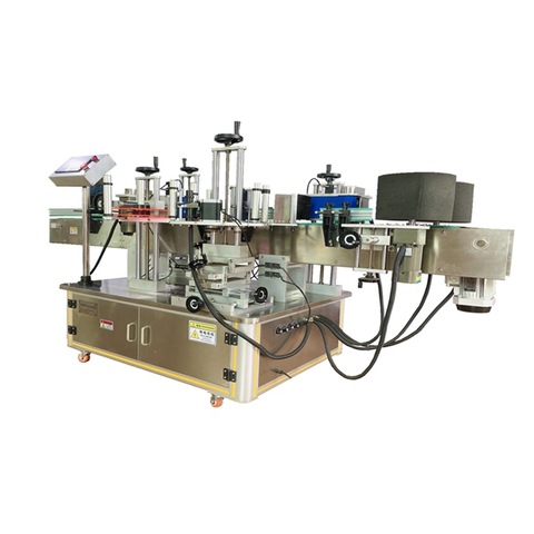 Automatyczna dwustronna maszyna do etykietowania płaskich butelek 