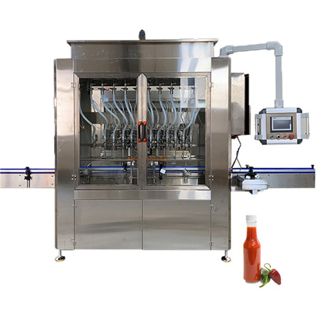 Automatyczny lepki płynny sprzęt do napełniania tłoków Kompletna maszyna do pakowania detergentów do dezynfekcji rąk / pasta pomidorowa / żel alkoholowy / olej jadalny 