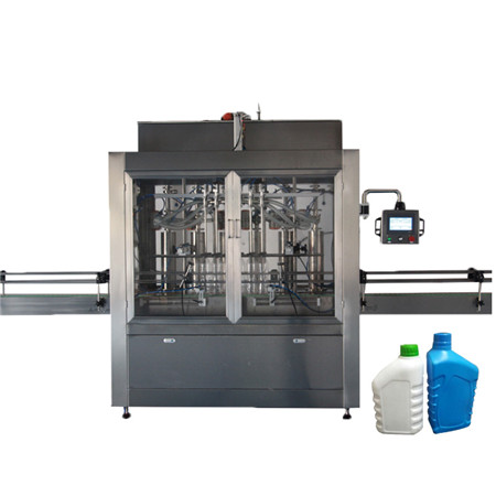 Automatyczne 4 dysze Czterogłowicowa maszyna do napełniania płynem Plastik / PET / butelka Automatyczna maszyna do napełniania 